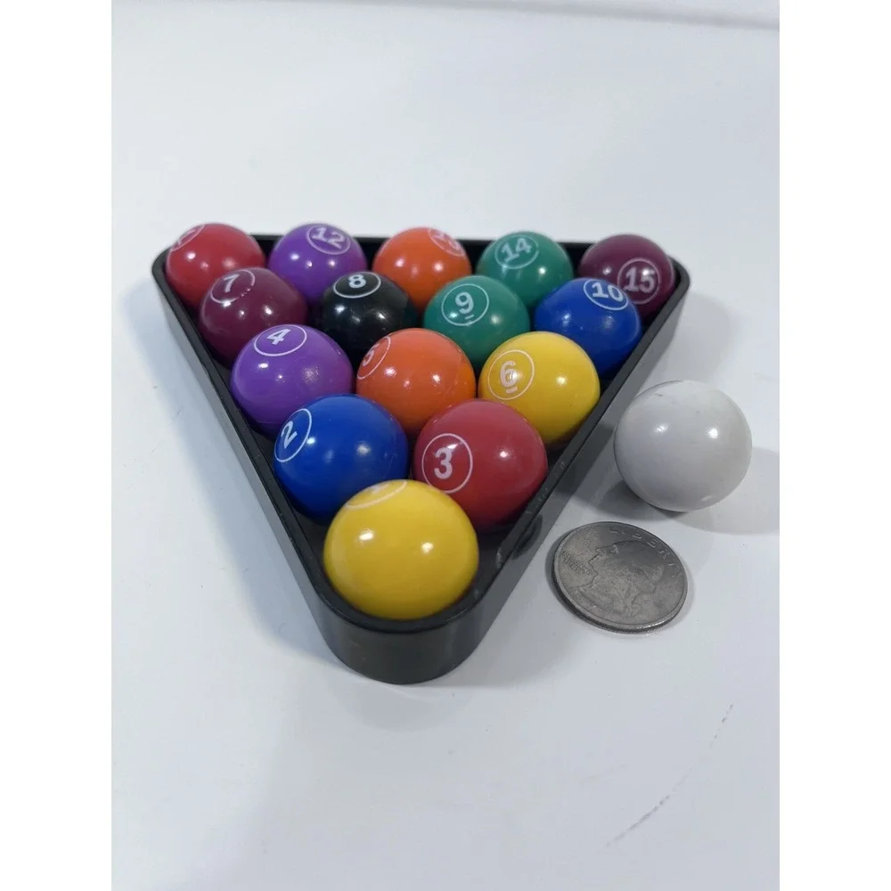 Replacement Balls And Rack For Child's Pool‎ Table 1 Inch Balls
